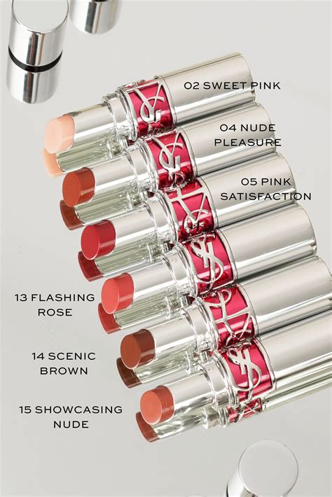 ysl crystal baby lipstick|yves saint laurent lipstick shades.